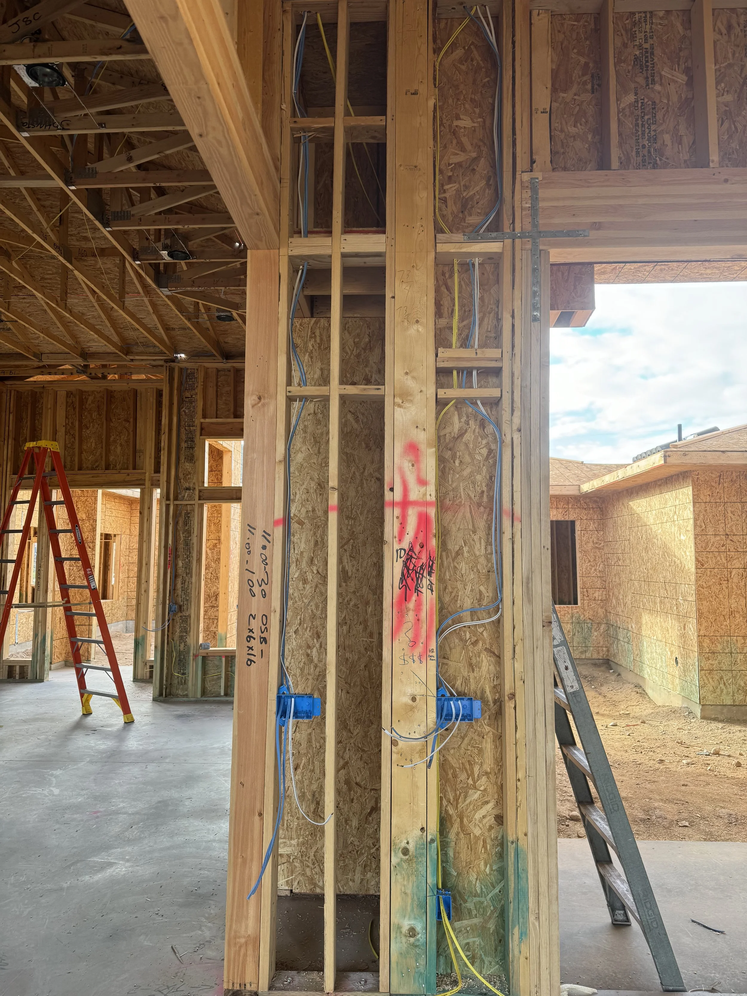 Rough-in new residential electrical, Surprise, Arizona. Crone Electric. Electrician