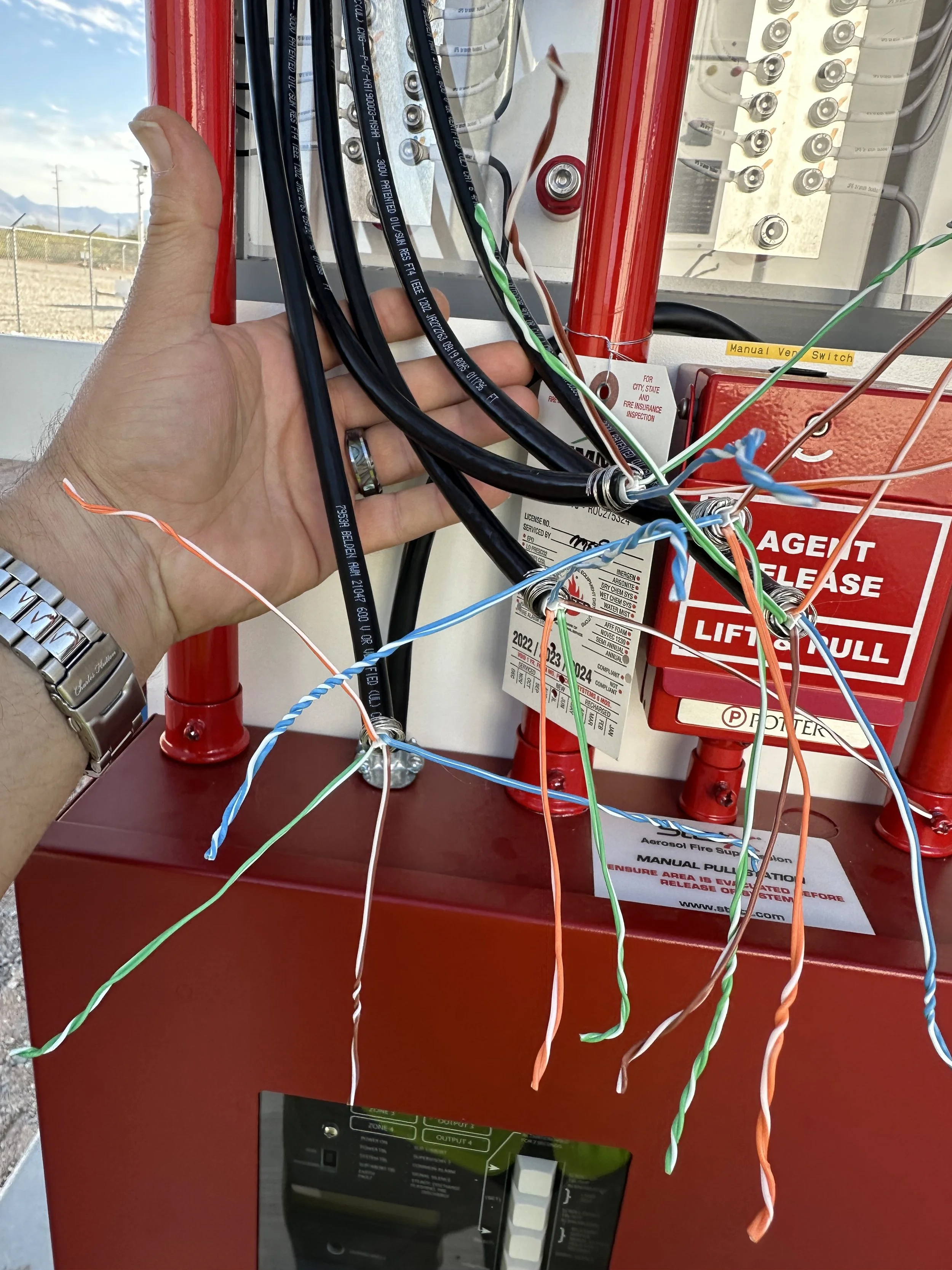 Battery backup, wiring, fiber optics, cabling, electrical. Crone Electric and Crone Communications Arizona.