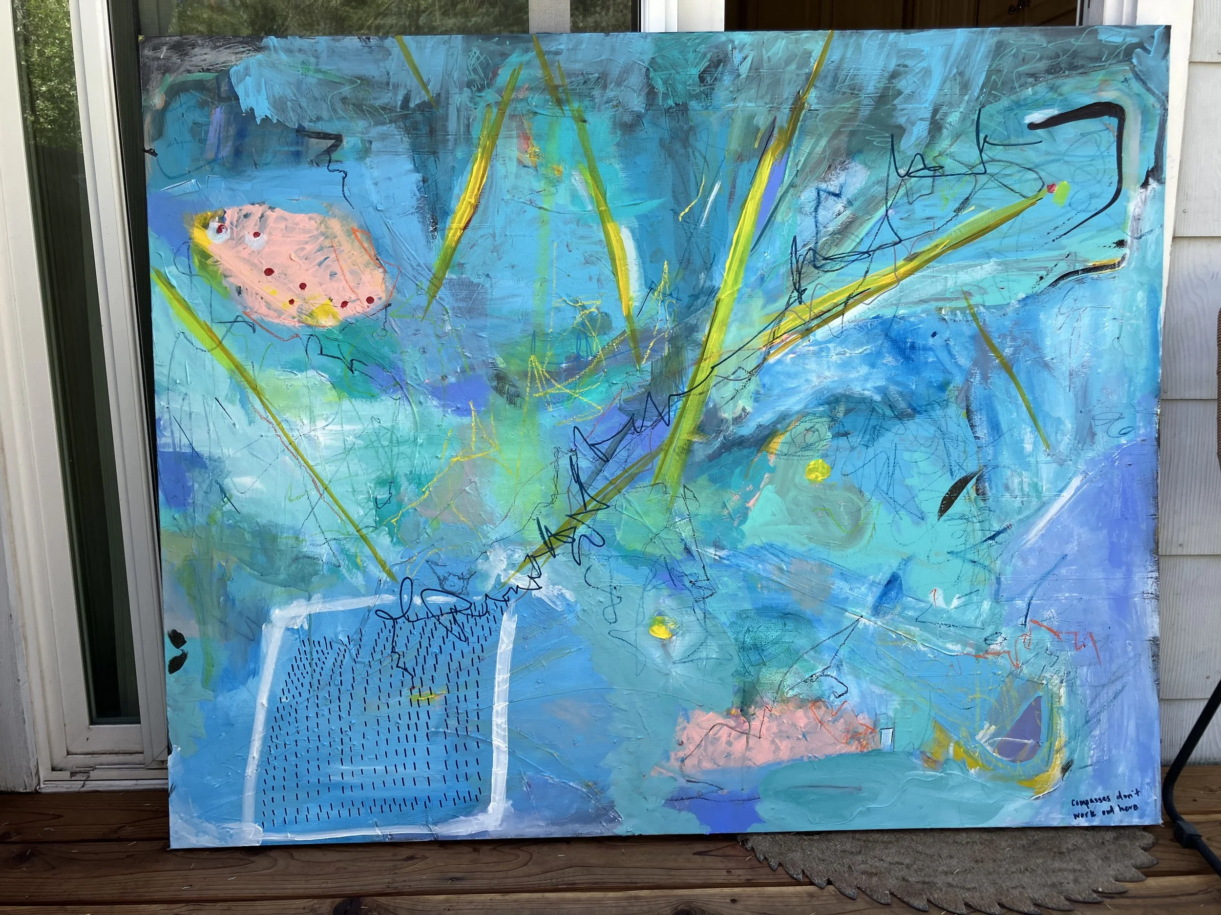 Lightening Field 48" x 60"- SOLD