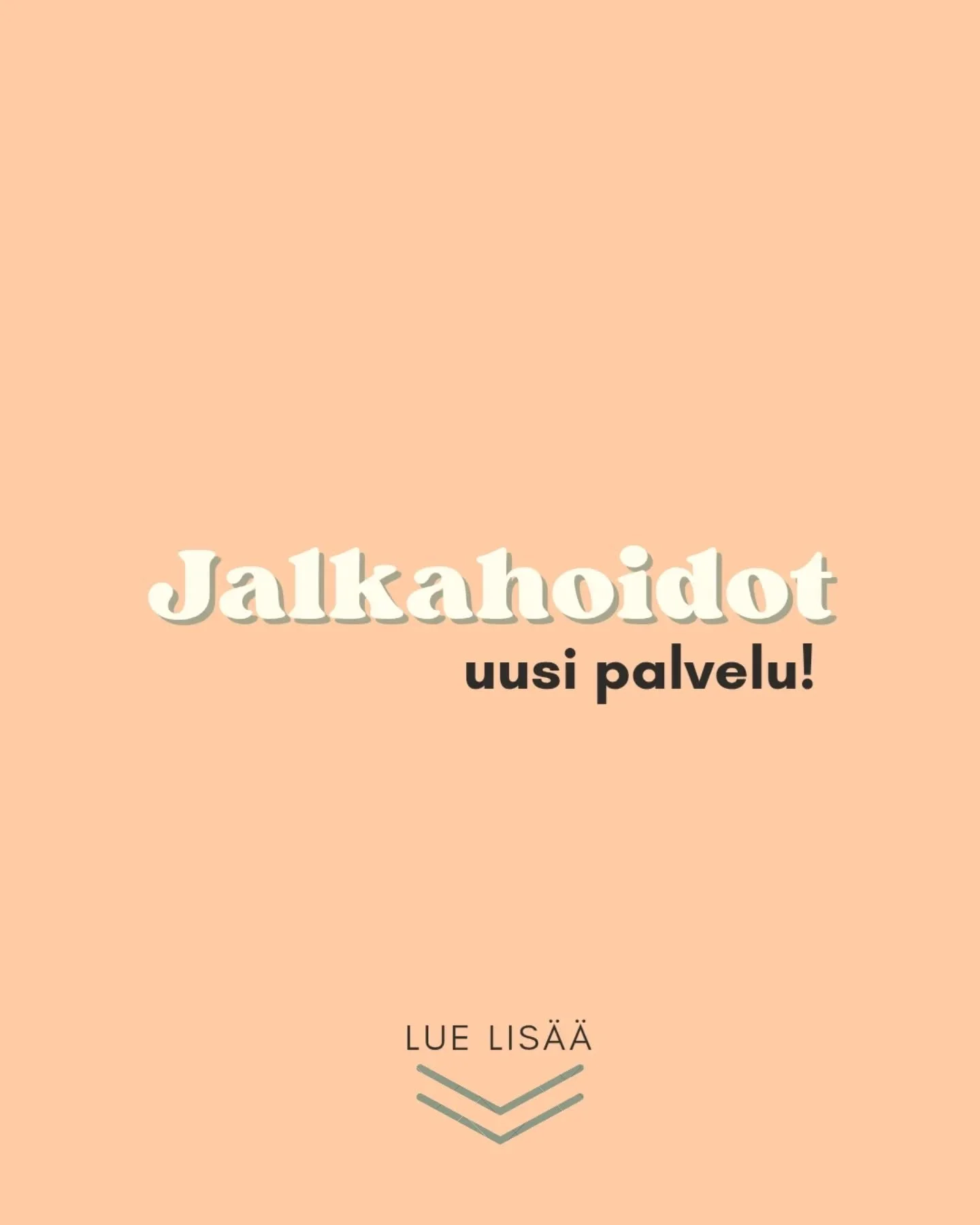 Kauneushoitola Sirelian palveluista l&ouml;ytyy nyt my&ouml;s jalkahoidot! ✨

Jalkahoidossa hoidetaan tehokkaasti kovettumat, kipe&auml;t k&auml;ns&auml;t, kynnet ja kynsinauhat. Olitpa sitten vailla apua arjen rasituksiin tai haluat vain hemmottelua