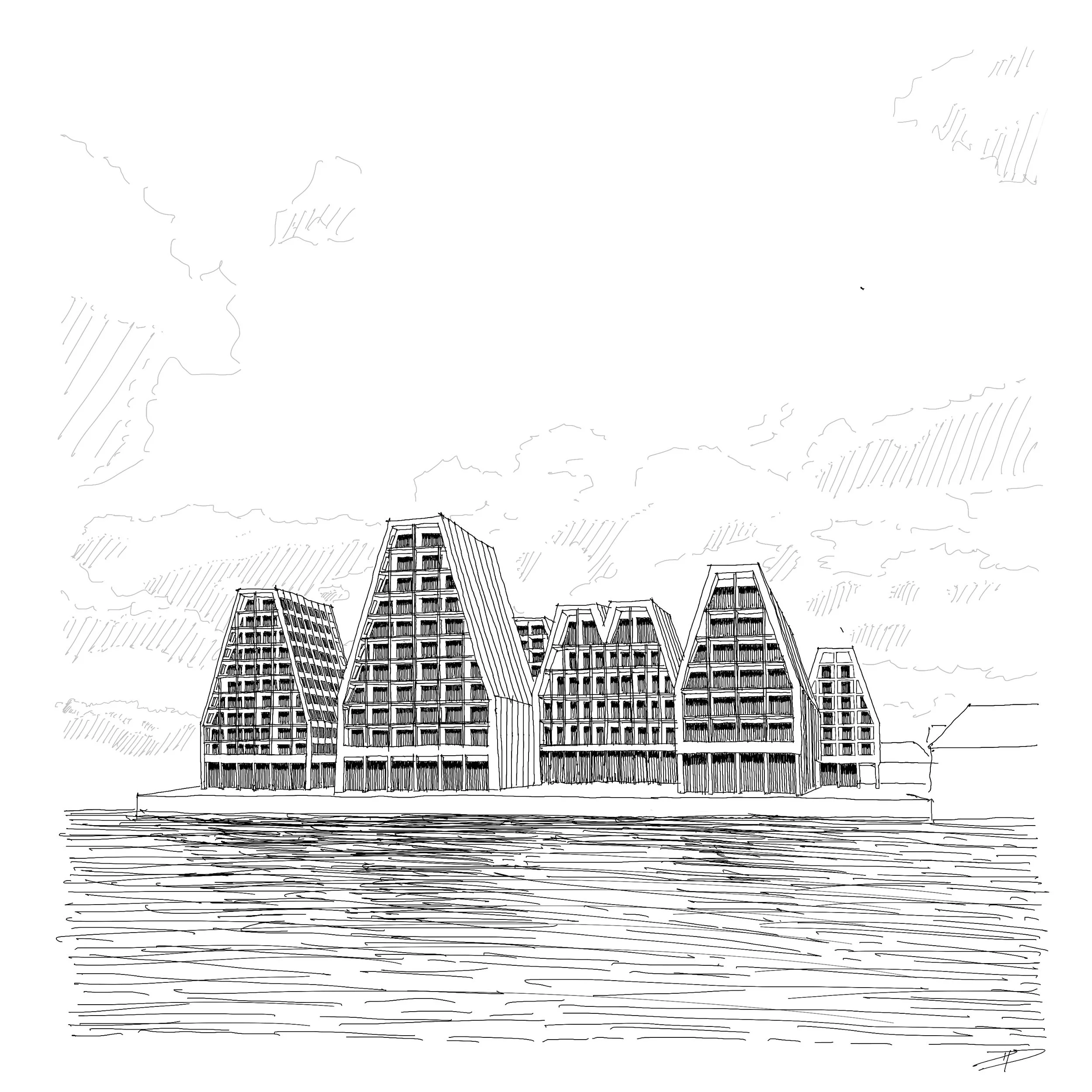 Papier Insel, Kopenhagen, COBE