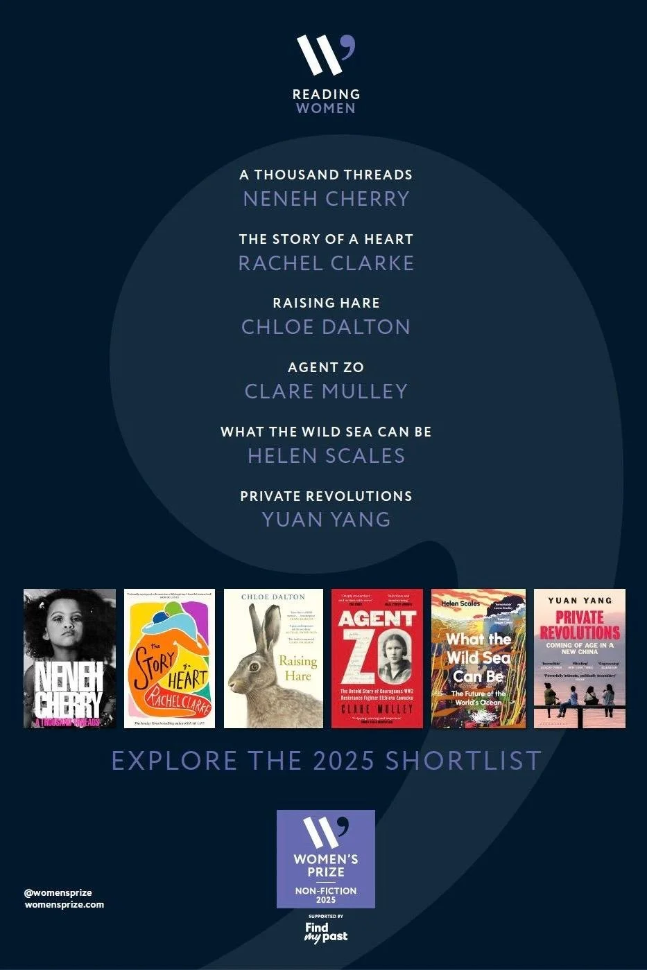 THE STORY OF A HEART is shortlisted for the Women's Prize for Non-Fiction 2025, 26/3/25