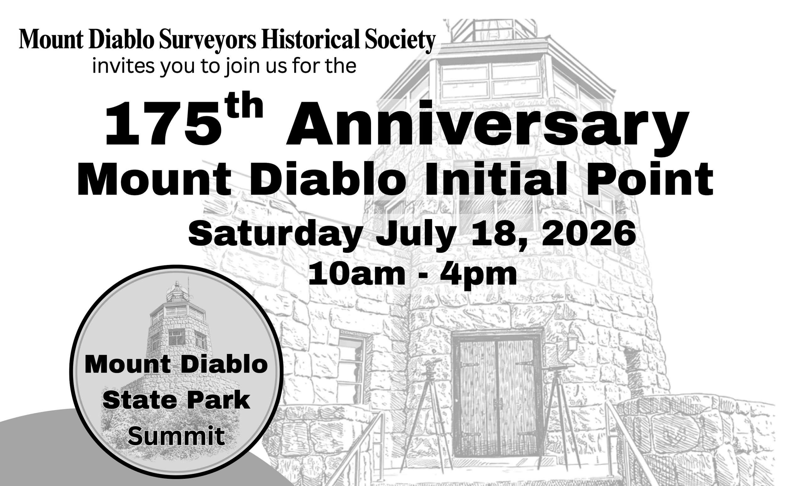 Mount Diablo Initial Point 175th Anniversary