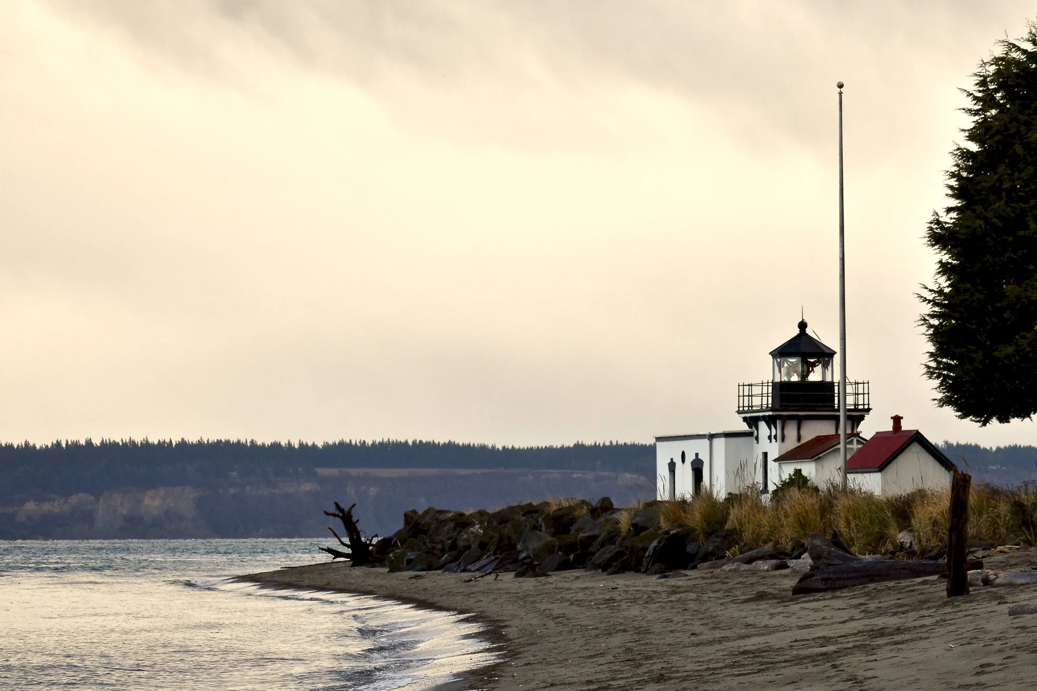 A Quiet Beacon at Dusk