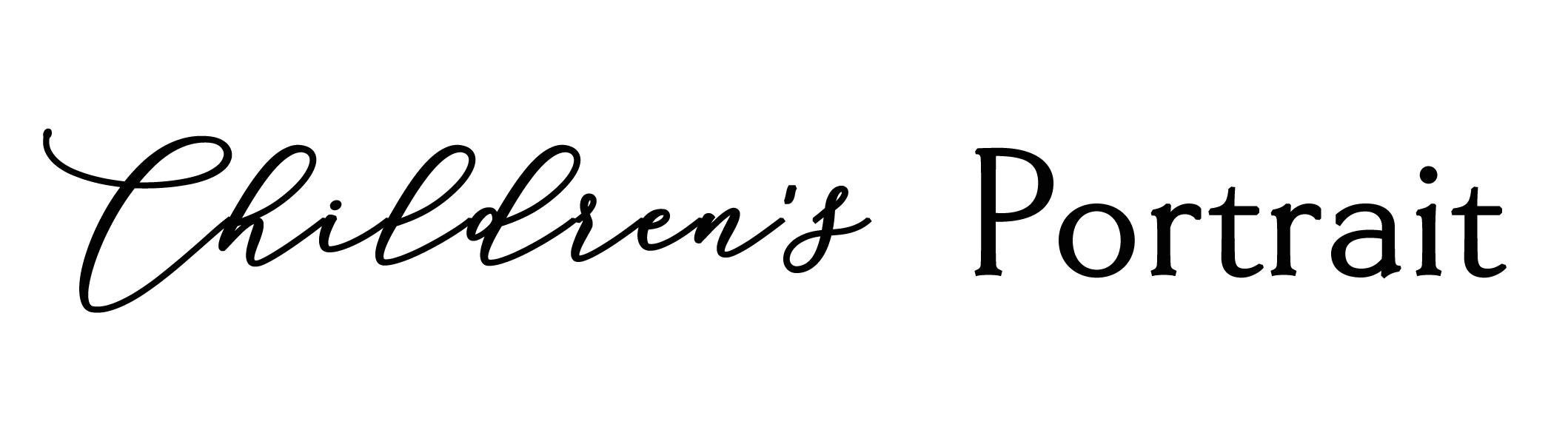 Chiltern's Portrait logo with black cursive and regular text