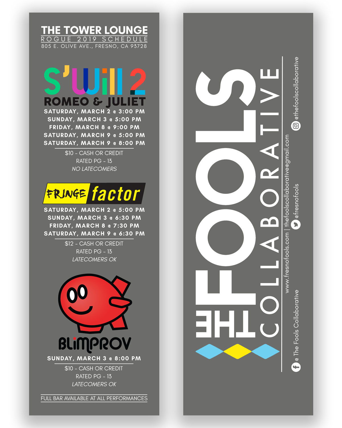 Fools Rogue Bookmark