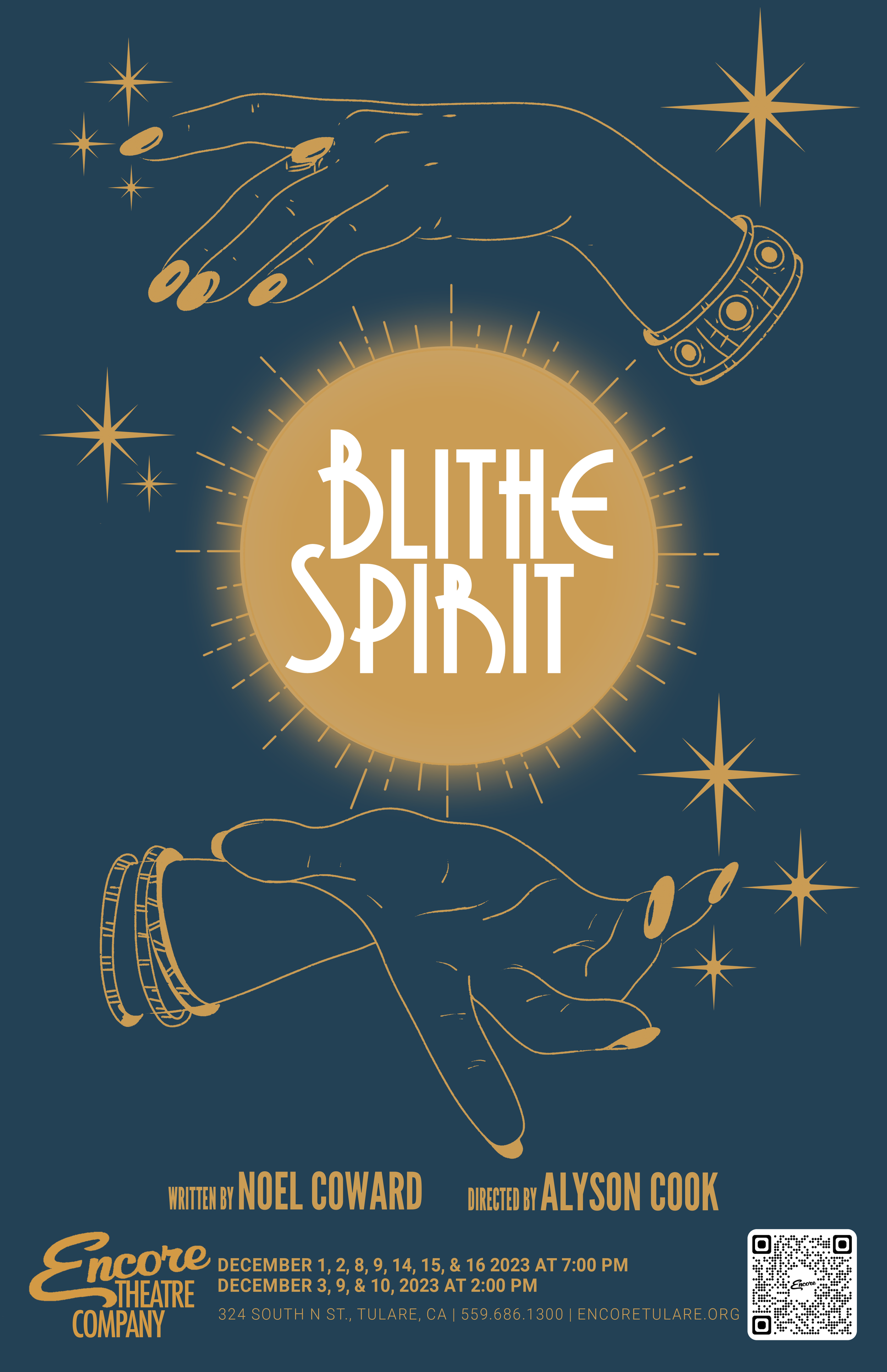 Encore Theatre 'Blithe Spirit' Show Poster