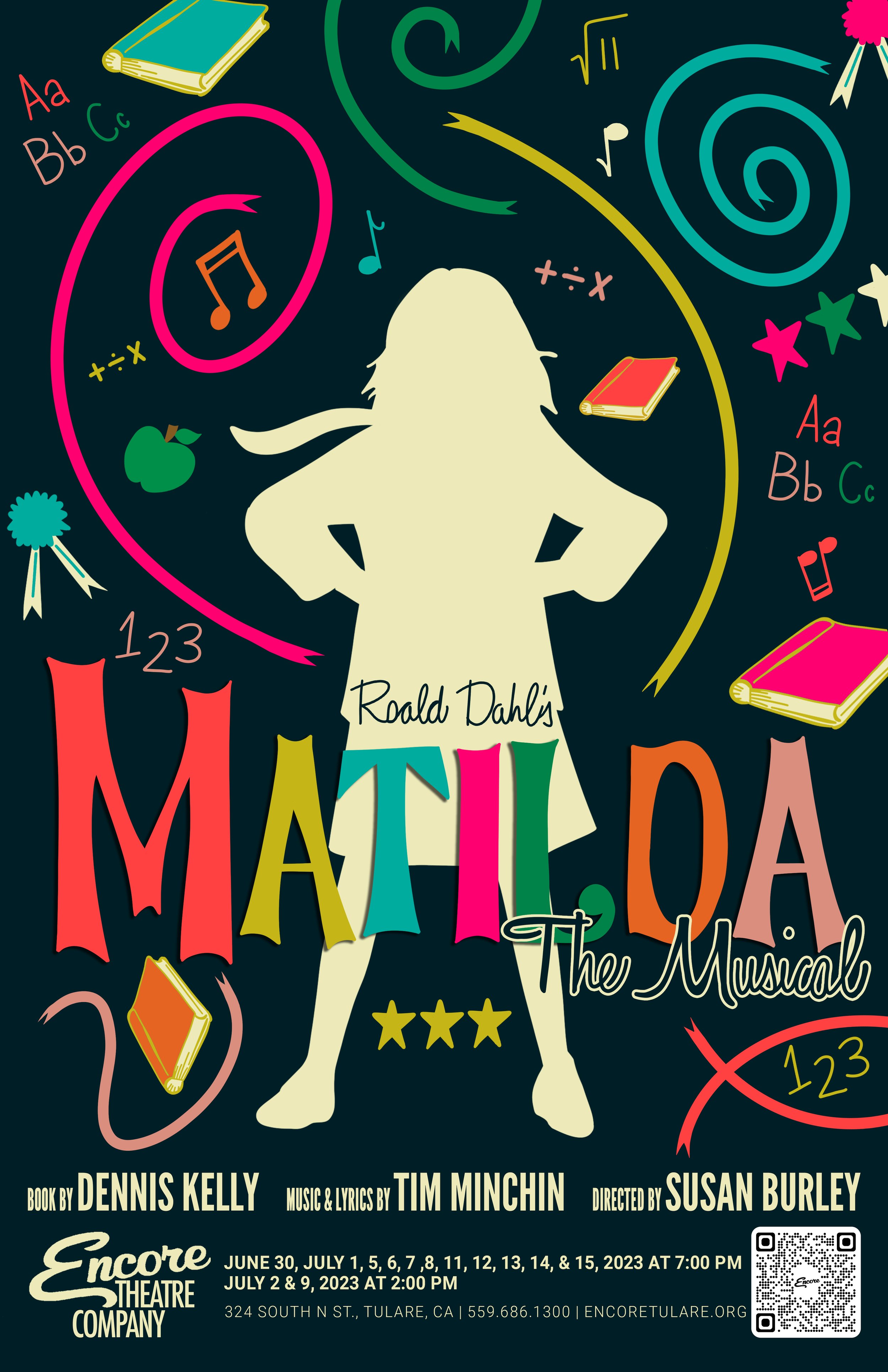 Encore Theatre 'Matilda' Show Poster