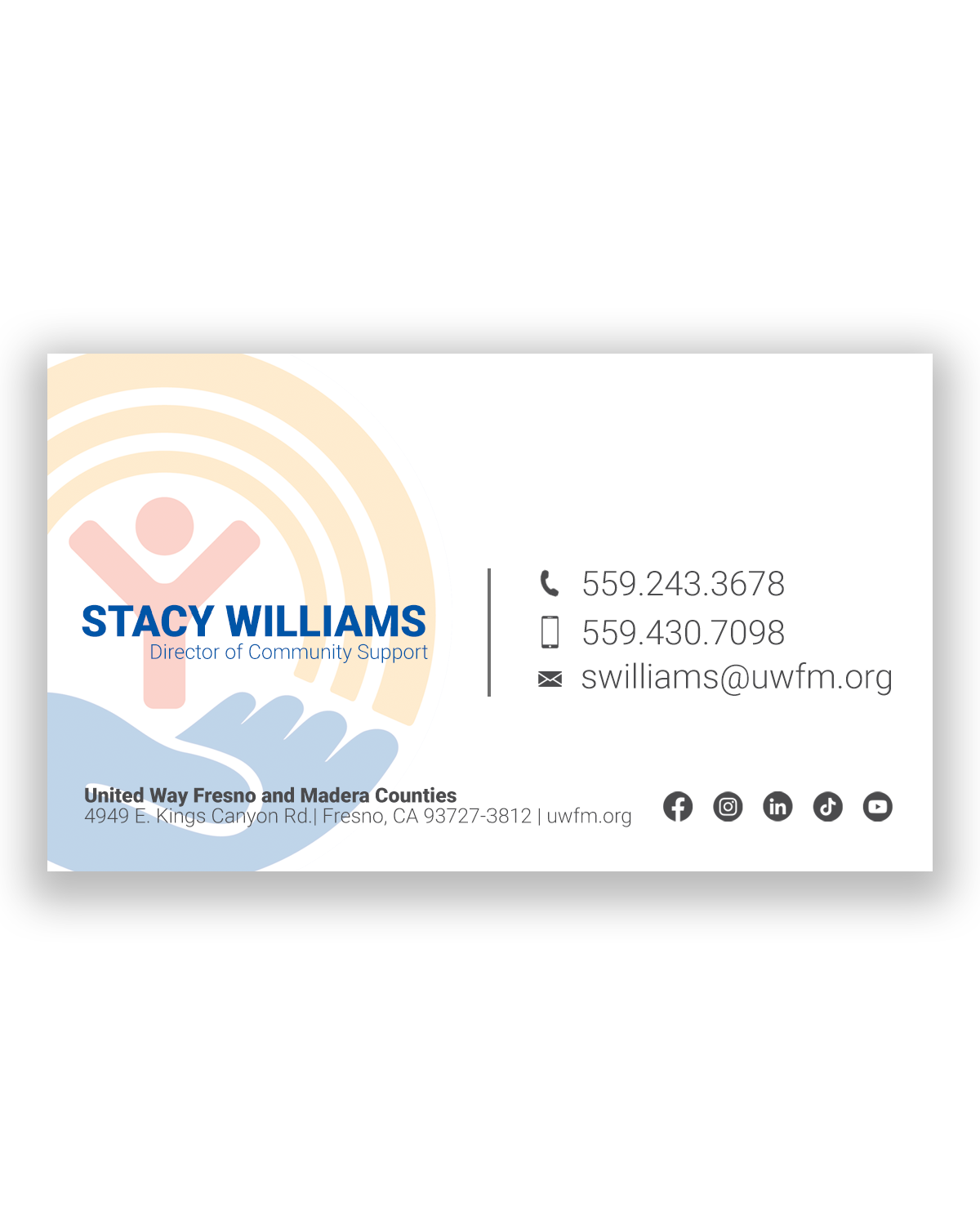 United Way Business Card