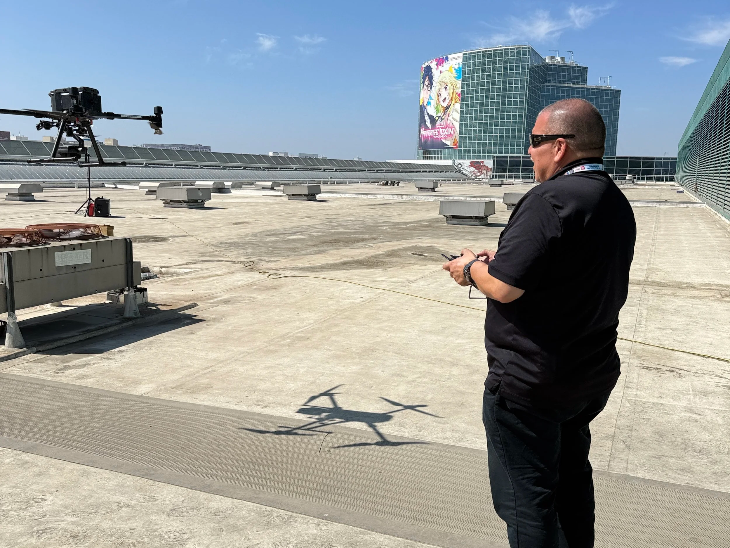 flying the DJI M300 for the Anime show security