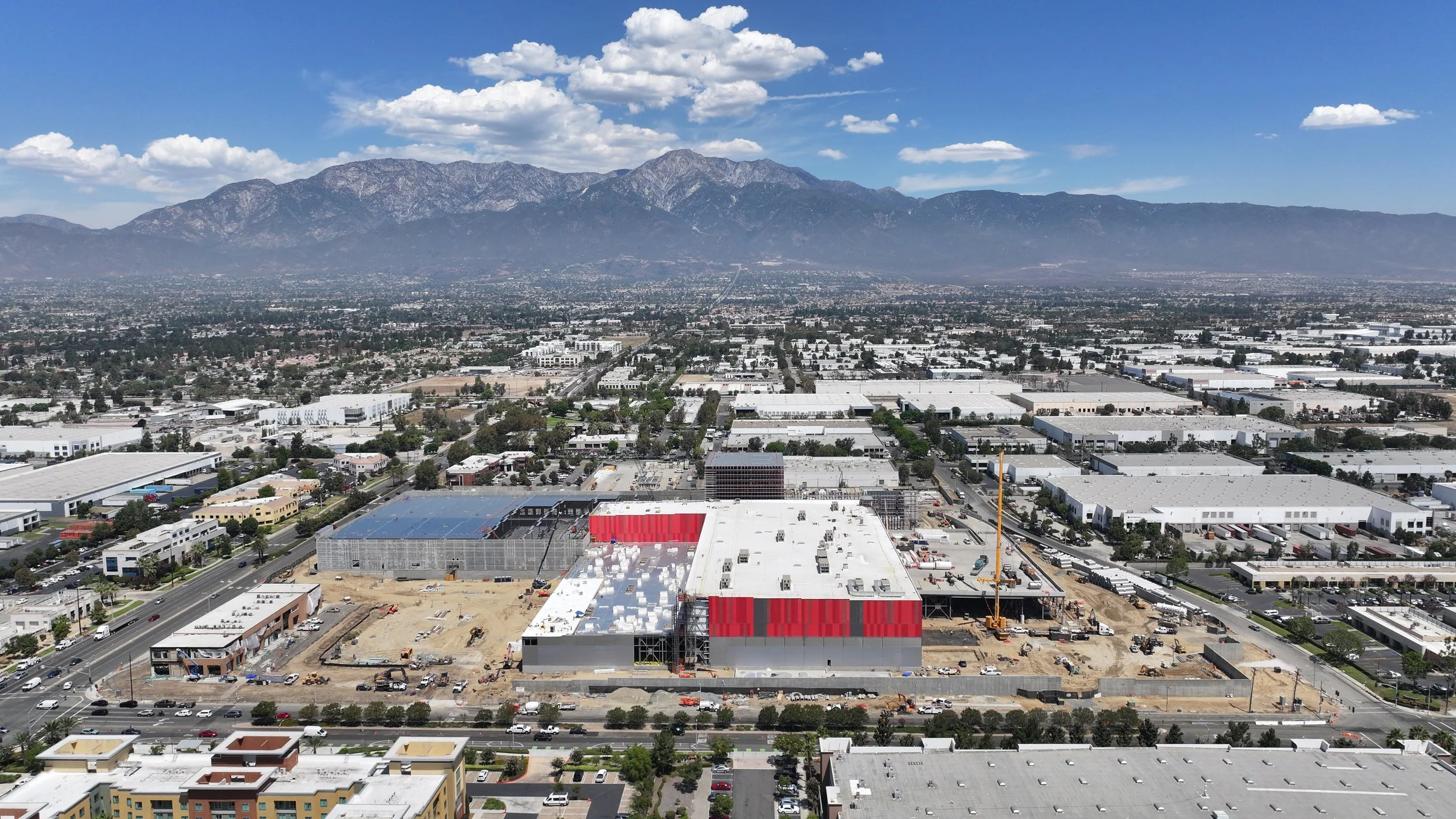 Construction aerial photo