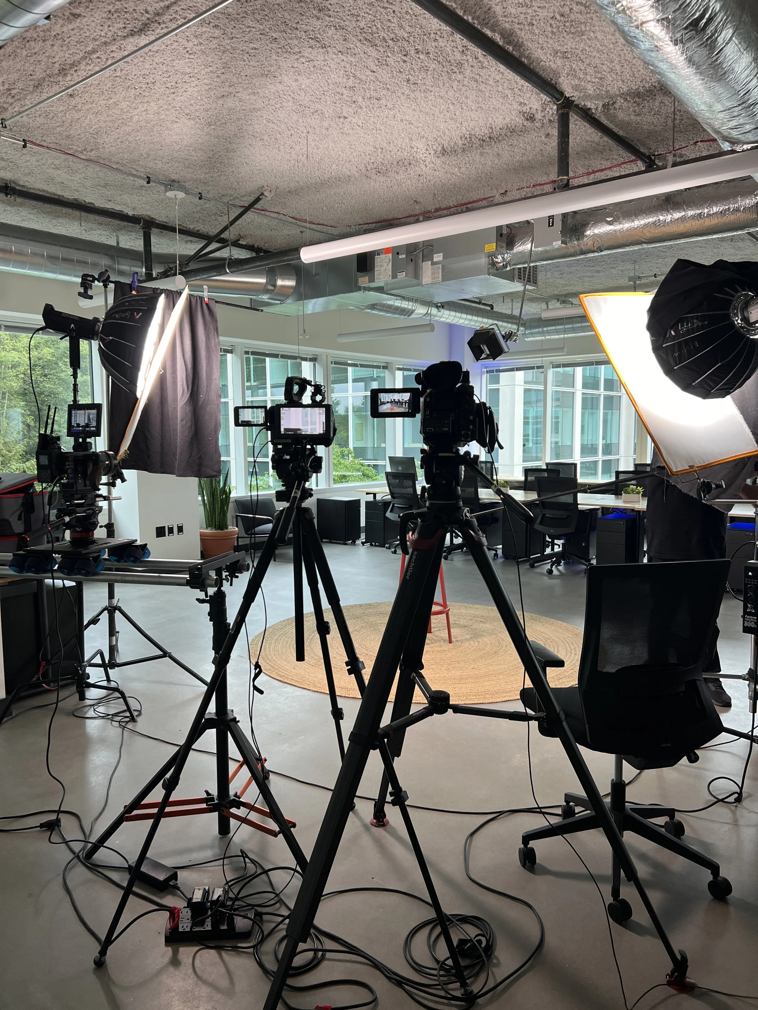 camera set up for production teams