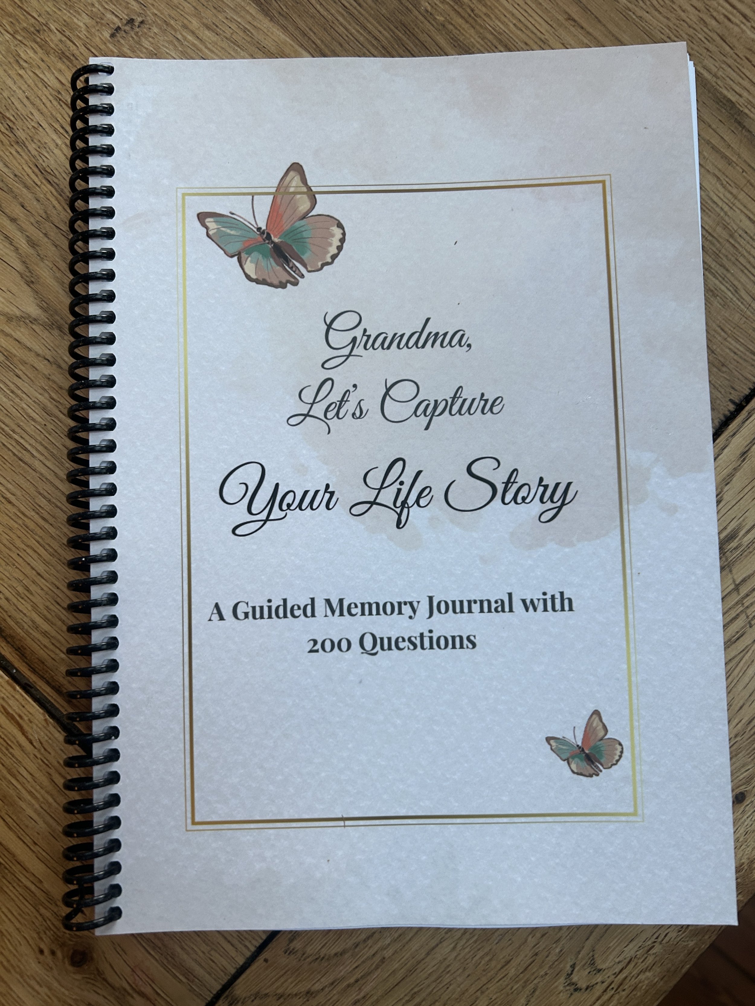 US Spiral Bound - Grandma Life Story Journal Edition