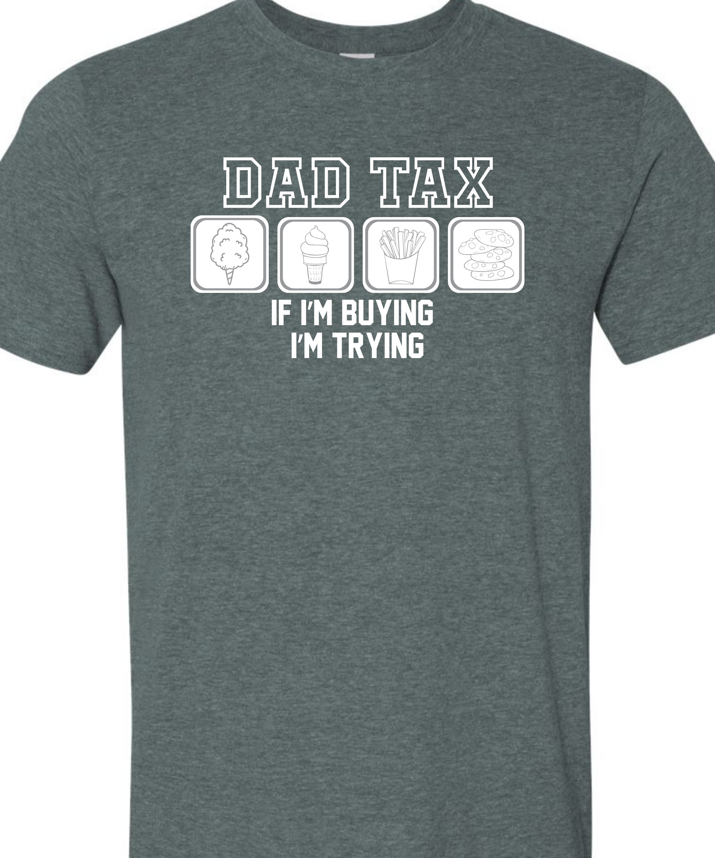 dad tax dark heather gray shirt.png