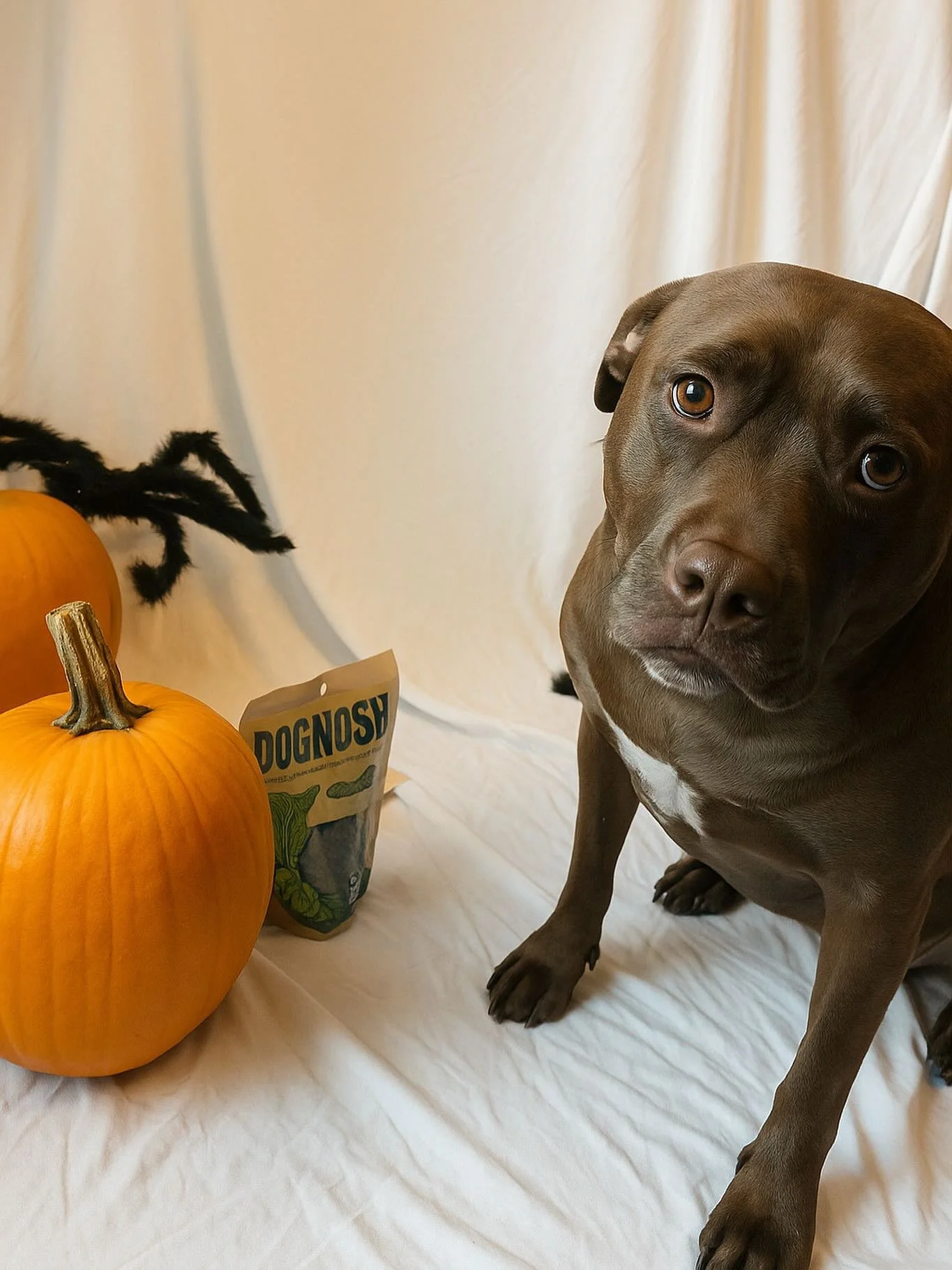 Charlie says, &ldquo;Trick? No thanks. I&rsquo;ll just take my DOGNOSH treats.&rdquo; 🎃👻

(We totally get it, buddy.)