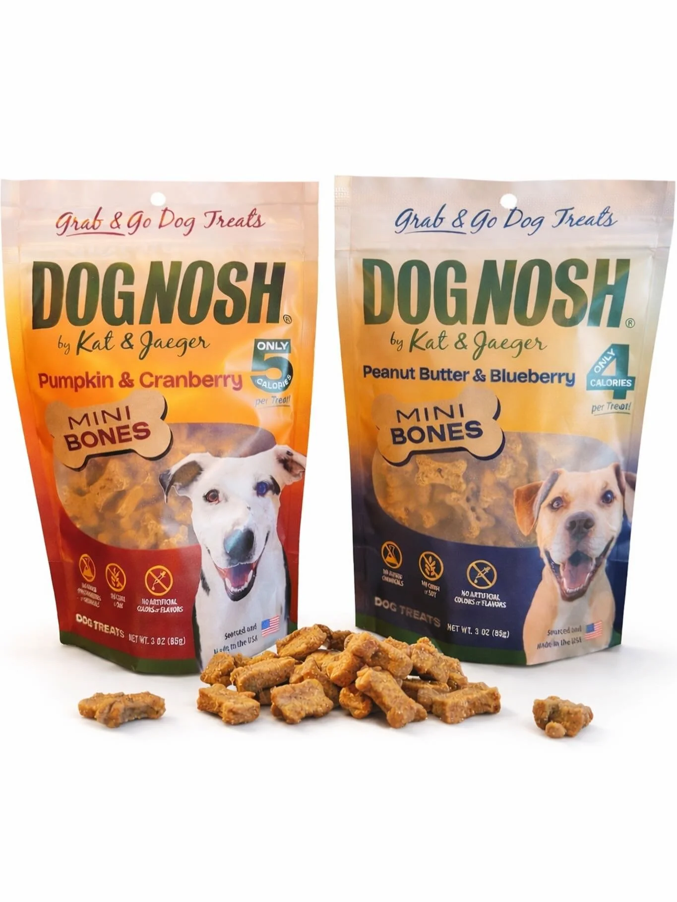 We&rsquo;ve been working on these for a while&hellip; and they&rsquo;re finally here 🤍

Introducing our Grab &amp; Go Mini Bones - Pumpkin &amp; Cranberry + Peanut Butter &amp; Blueberry.

I created this line because I couldn&rsquo;t find a training