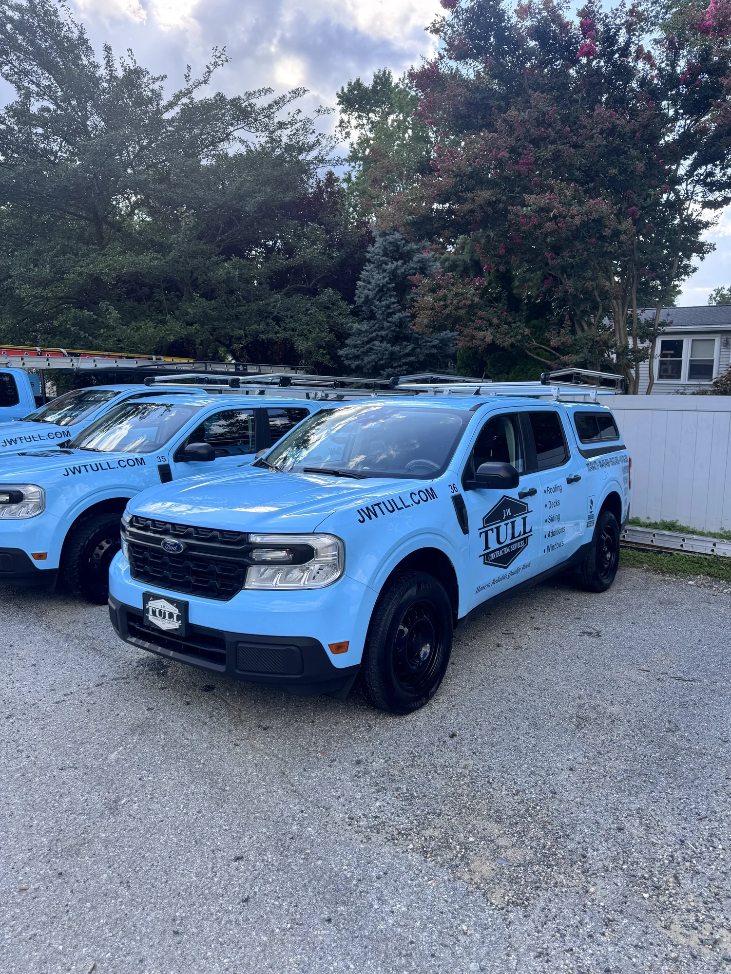 Branded company SUVs cleaned by Hope Detailing
