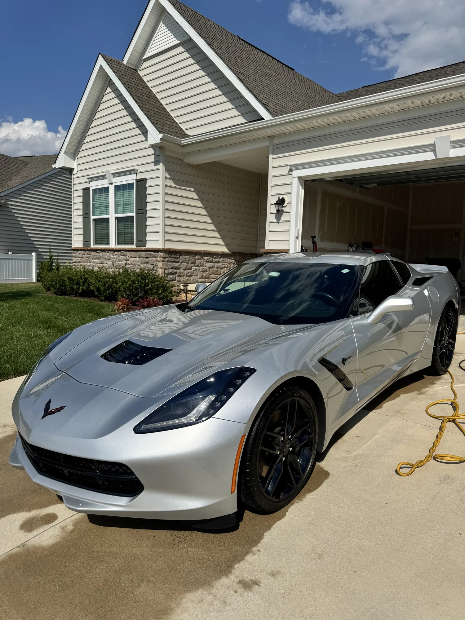 Hope Detailing Corvette exterior with a glossy finish