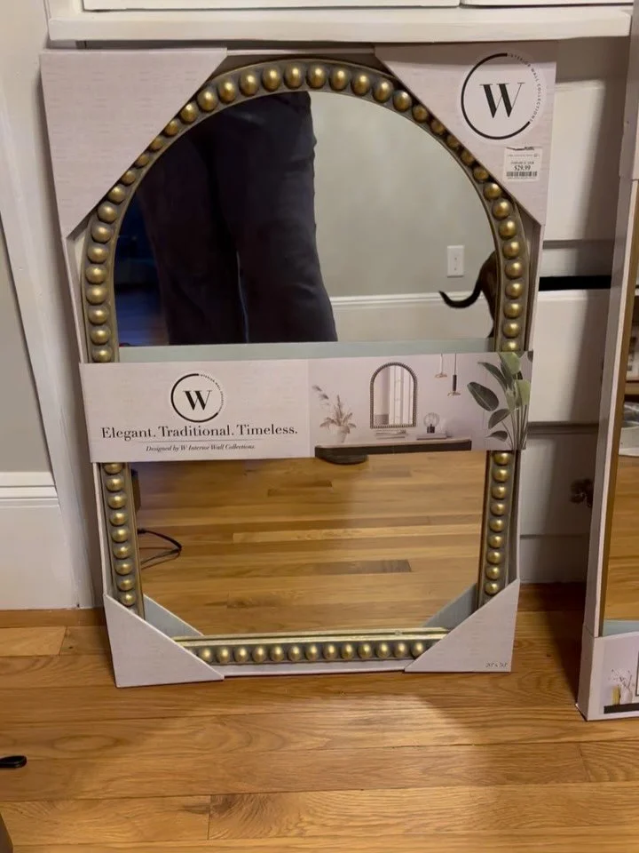 Mirror mirror in the bathroom.. Which are we going with? The bird one is a little bigger&hellip; and yes, they&rsquo;re both arched because DUH, what else would they be? 🪞✨
I need opinions, should we do bird beauty or the classic curve? Tell me your