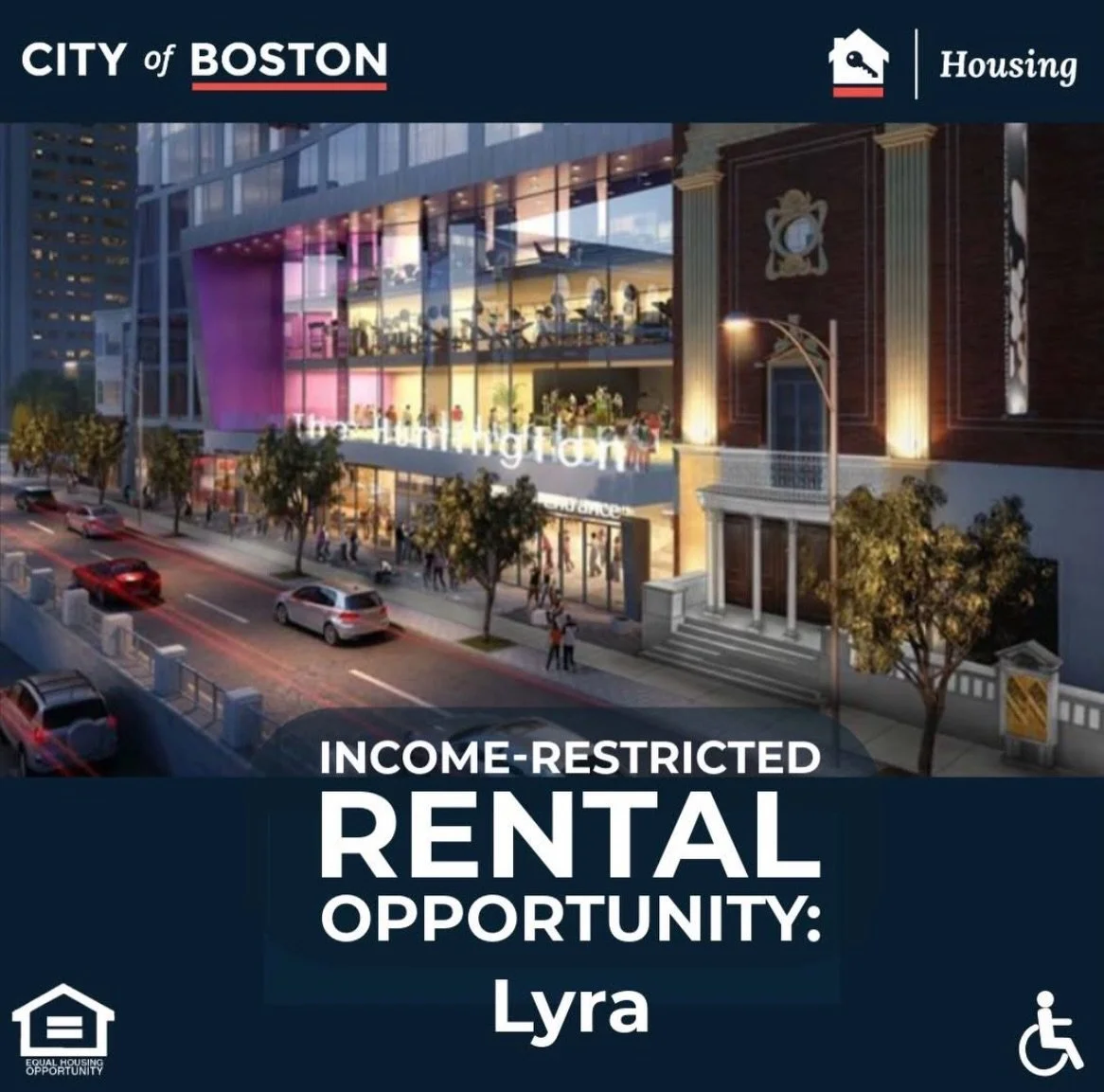 ‼️🚨Affordable Housing Alert 🚨 ‼️
The Lyra is now accepting rental lottery applications. There are 56 units available including studios, compact 1-beds, 1-beds, and 2-beds. Learn more at boston.gov/metrolist, and join a virtual information session o