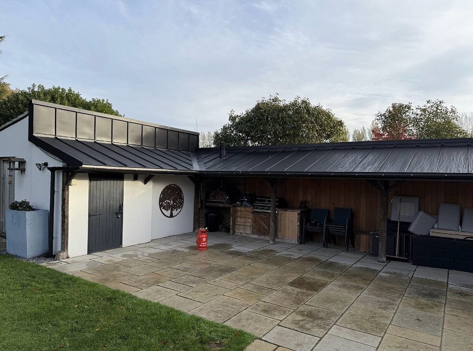 Another project complete &mdash; this outdoor kitchen was finished this morning, showcasing the quality and detail that #VmZinc brings to every build. Sleek lines, durable finish, and a modern look that stands out right here in #Cleveland. Proud of h