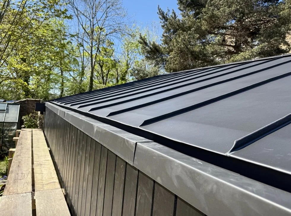 🚧 Project Complete!

We&rsquo;re thrilled to share our latest finished project &ndash; a stunning new garage in Sheffield!

This beautiful outbuilding features a sleek, modern standing seam roof installed using high-quality VM Zinc. The dark, elegan