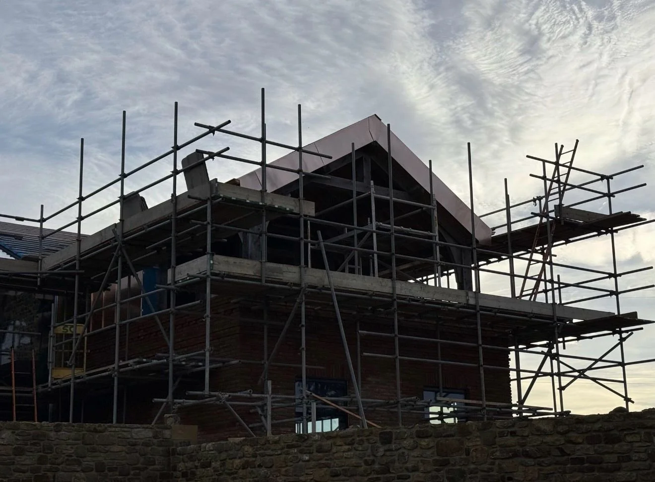 Copper Warm Roof, Cladding &amp; Rainwater Goods Completed on Beautiful Farmhouse in Bishop Auckland