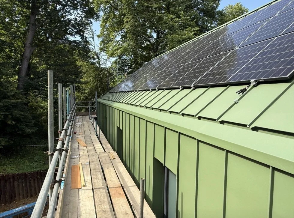 First phase complete: GreenCoat seam roof in Rothbury
