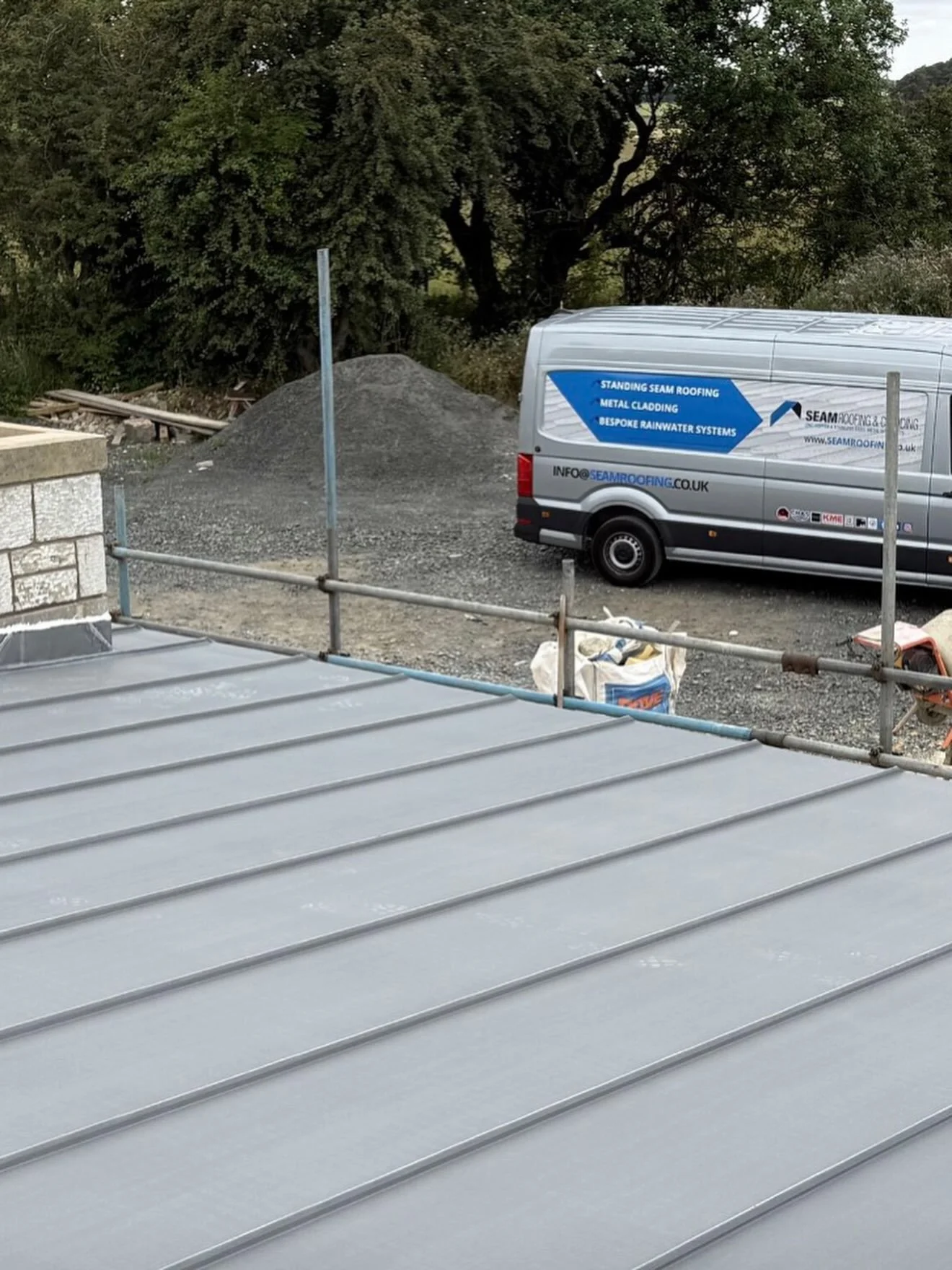 Standing seam VMZinc roof completed in Seahouses