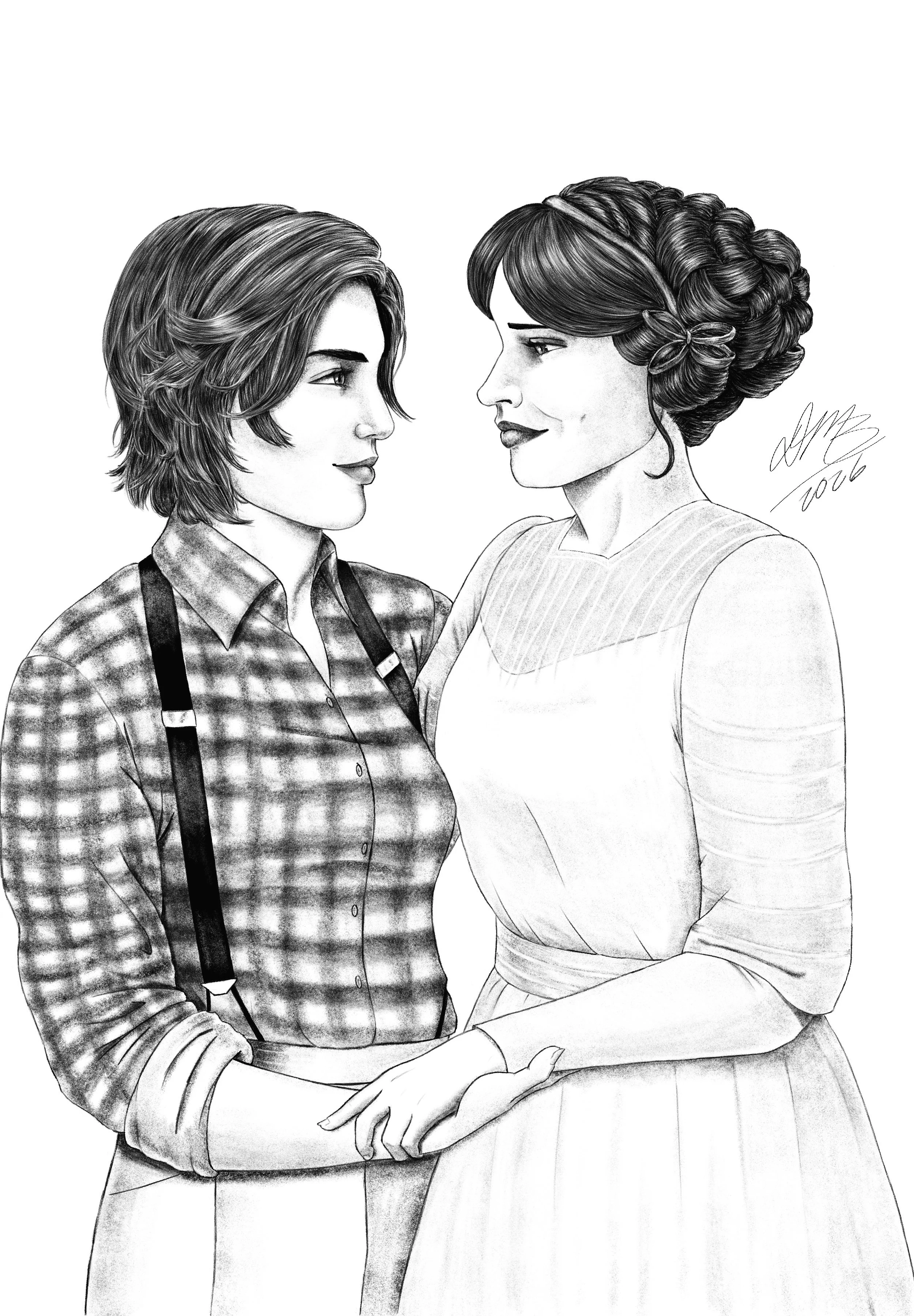 Historical romance piece. That updo gave me FITS, but it was so satisfying when I finally got it to come together.