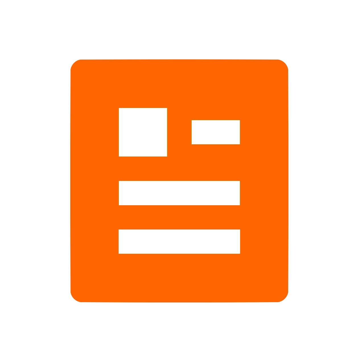 Icon of a safety or warning switch with an orange background and black symbols.