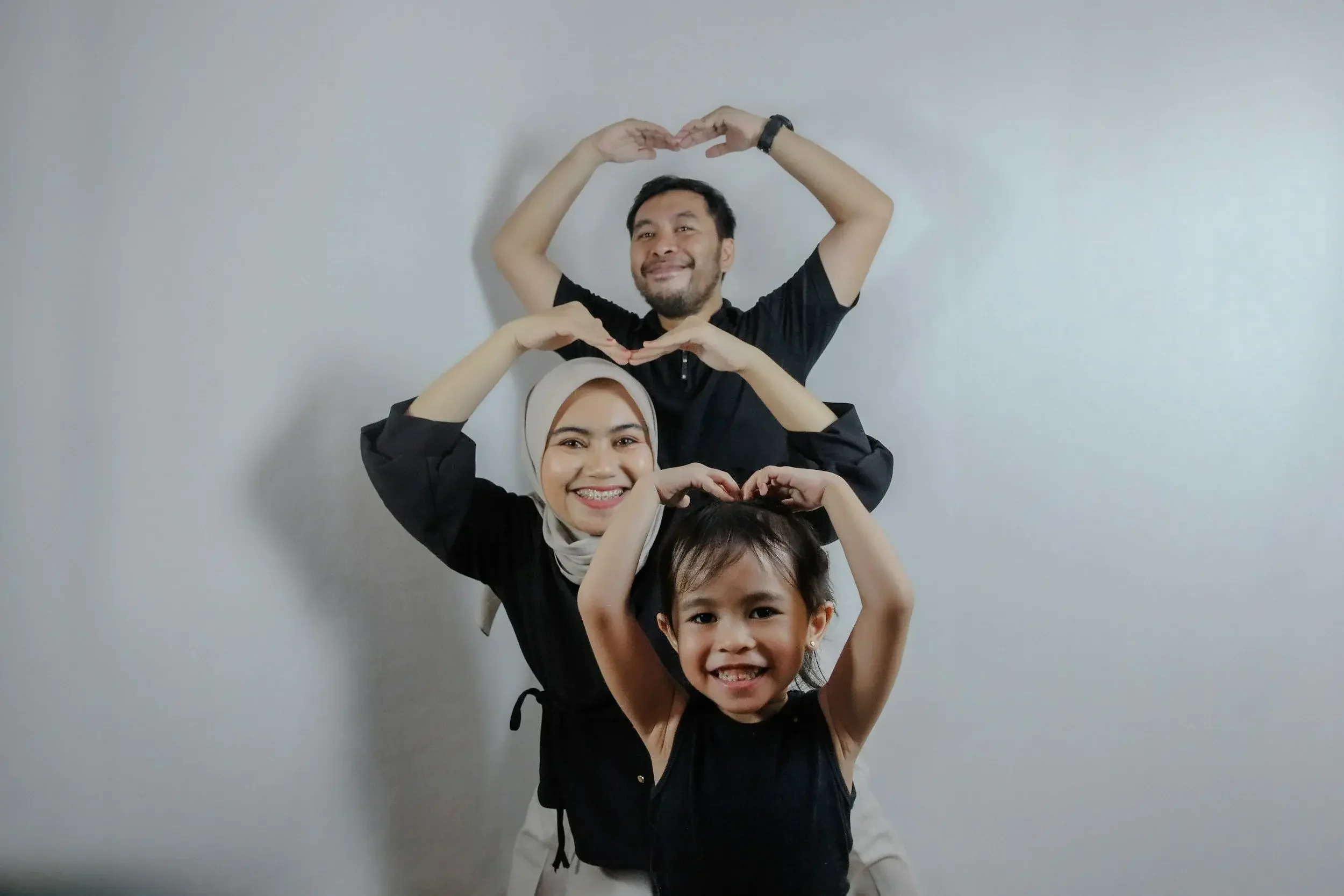 Foster parents and child