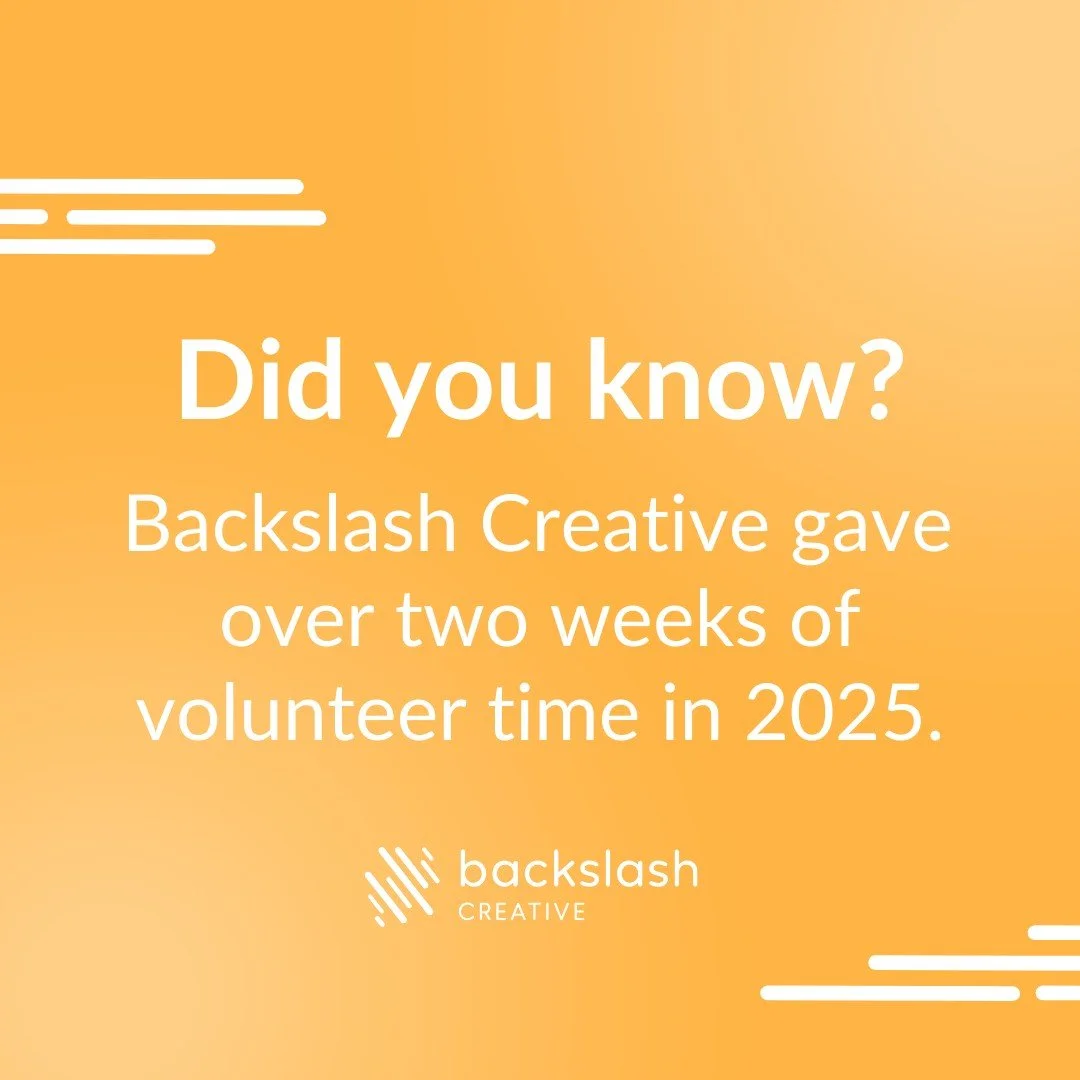 Serving nonprofits and community organizations is something we care deeply about.

In 2025, our team donated more than 2 weeks of volunteer time to causes that matter to us.

If your organization needs a helping hand in 2026, we'd love to talk. 💛

#