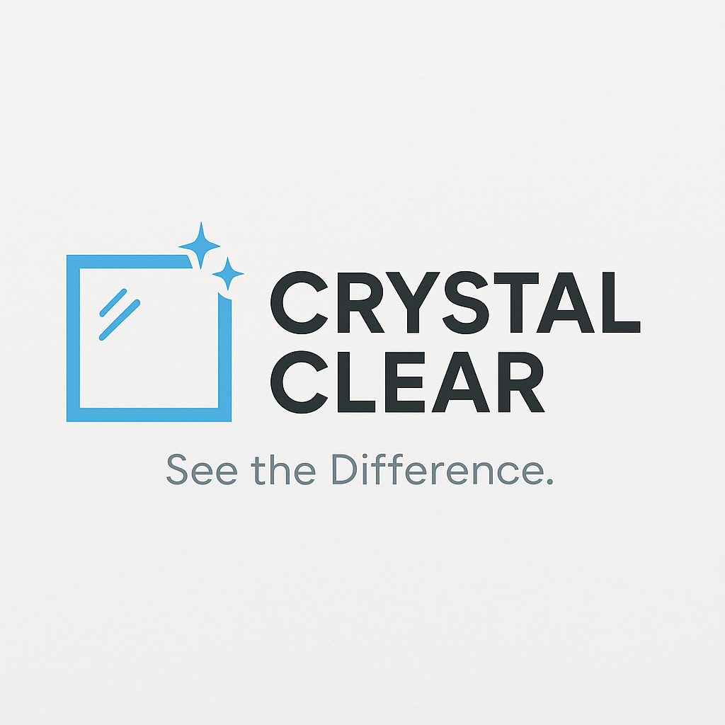 'CRYSTAL CLEAR, See the Difference.' Logo