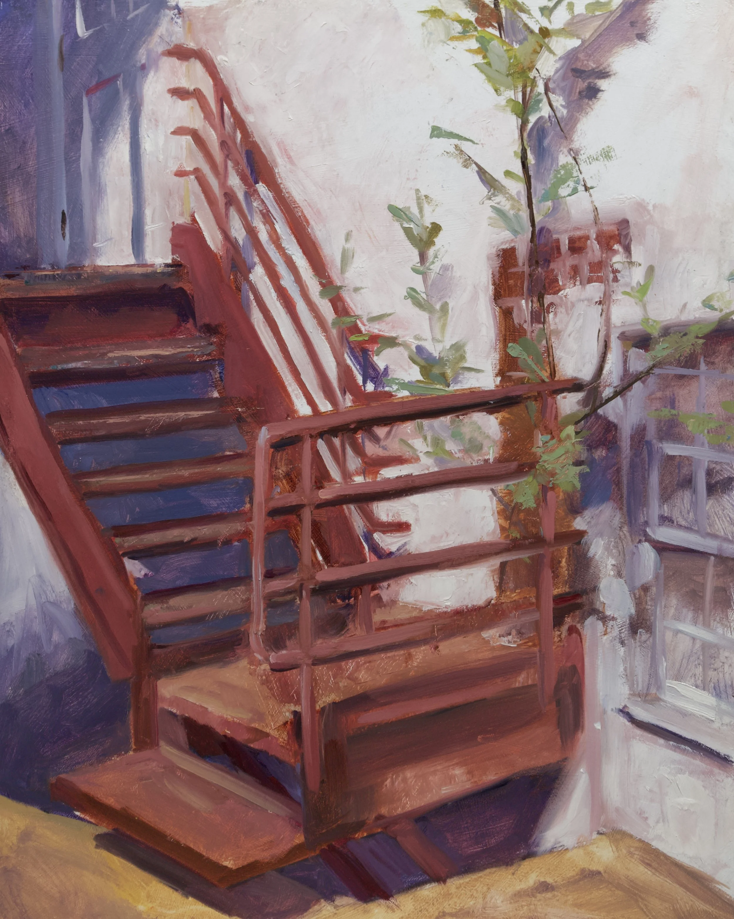 "Quietly Ascending", Oil on Panel, 11" x 14"