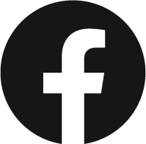 Facebook logo with a black background