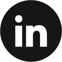 LinkedIn logo with a black background and white letters