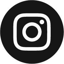 Instagram logo with a black background and white icon