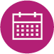 Purple calendar icon