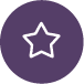 Purple circle with a white star in the center