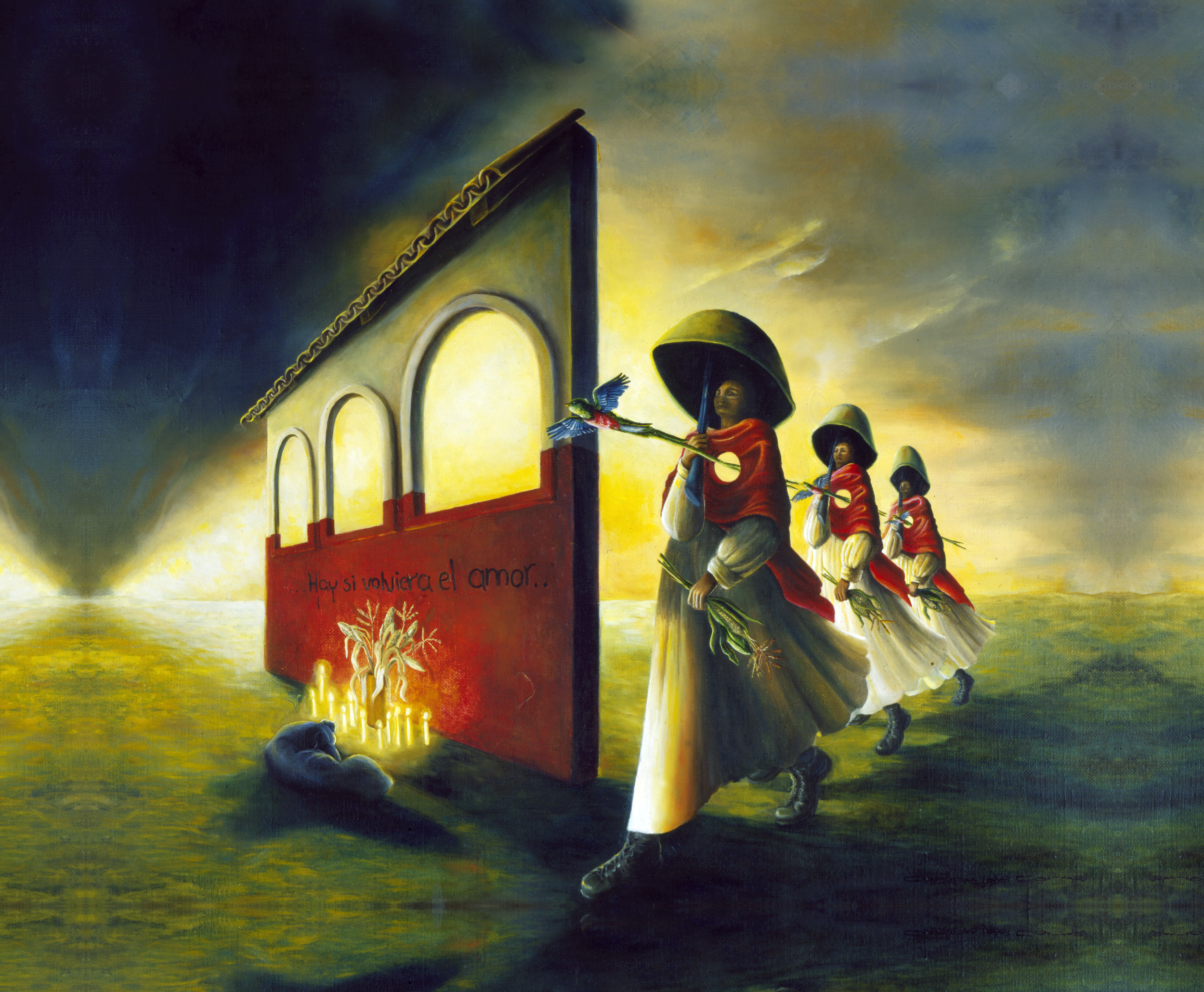 "The Offering". Oil on linen 28" x 22". Private Collection USA