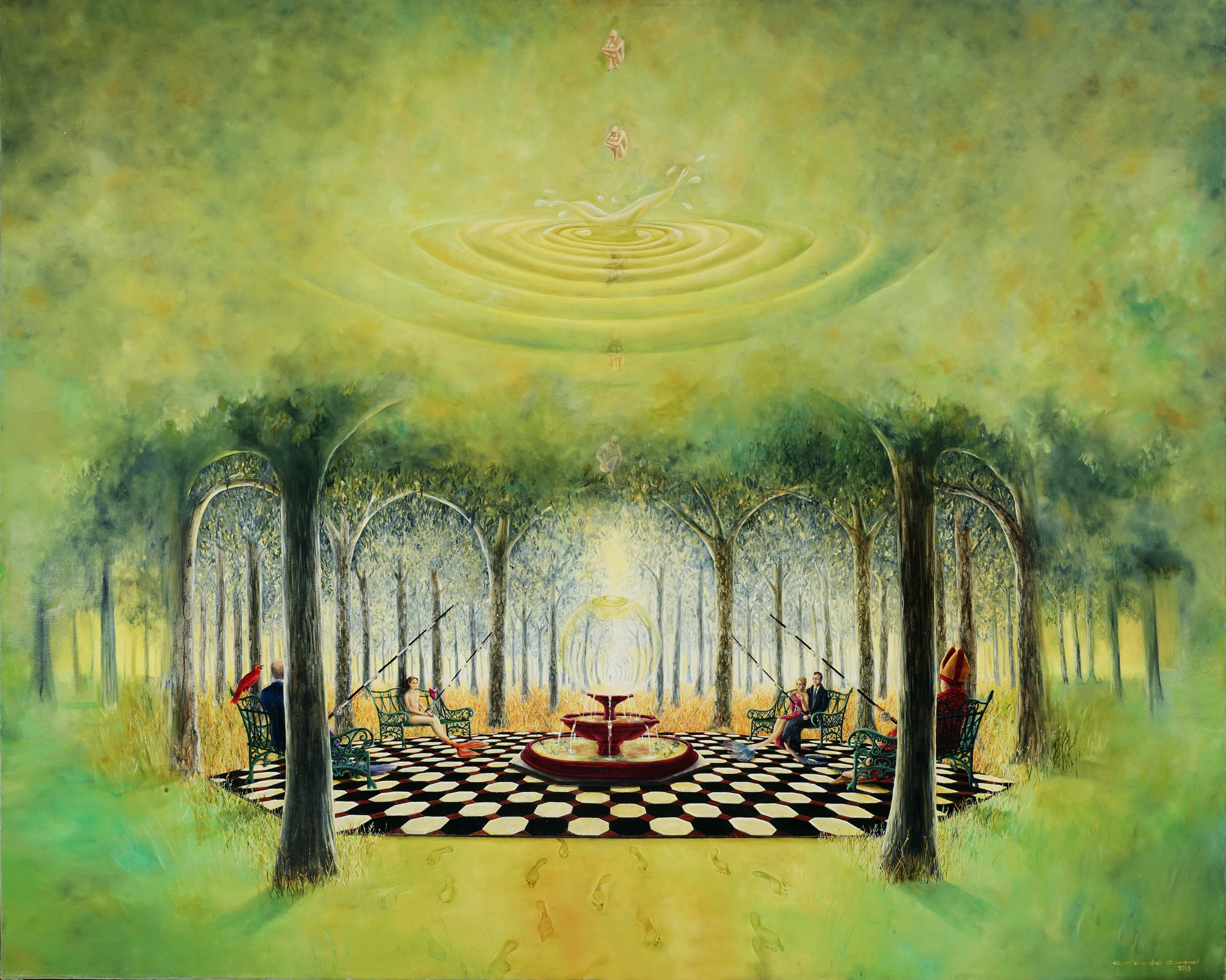 "Drops of Time", Oil on linen. 60" x 48" $15,000