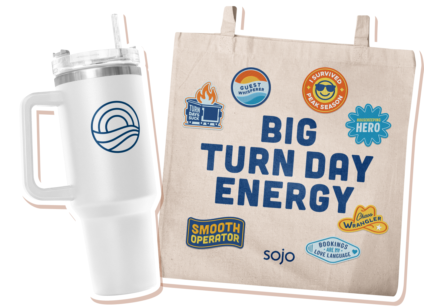 Exclusive conference swag tumbler & canvas tote bag