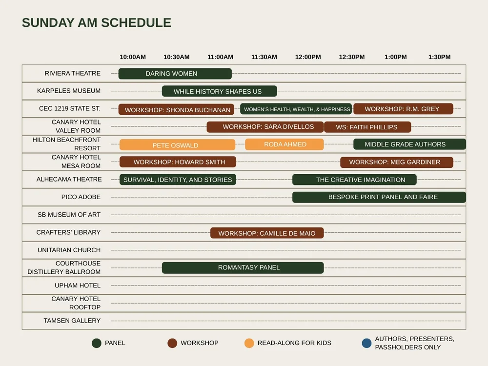 Sunday Programm Sunday — Santa Barbara Literary Festival