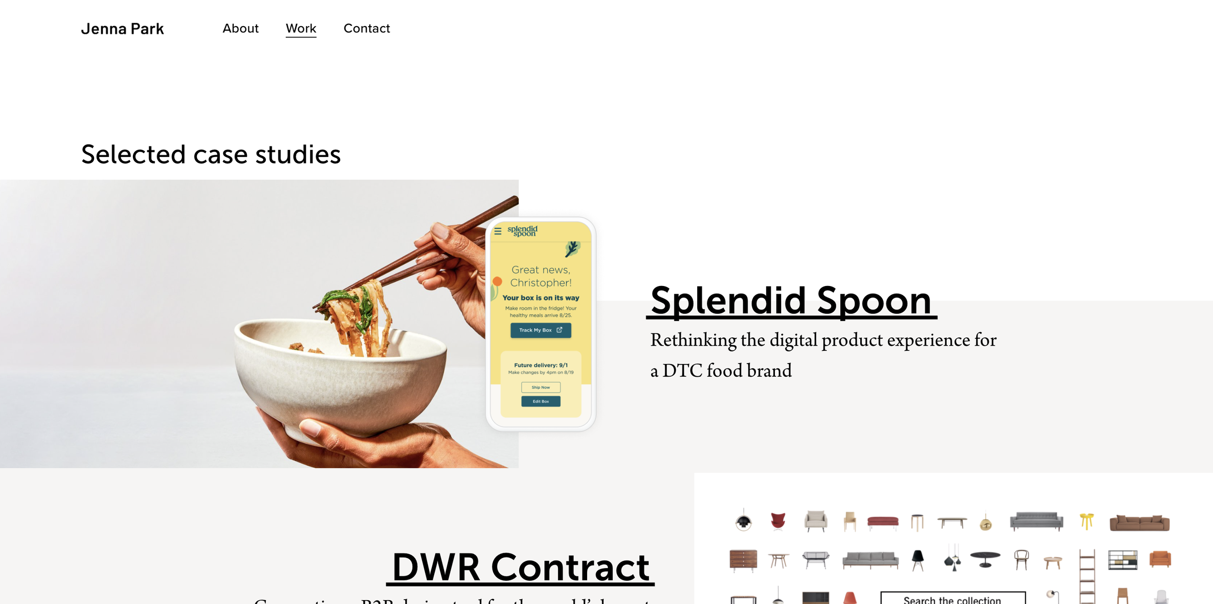 Current favorite web design style