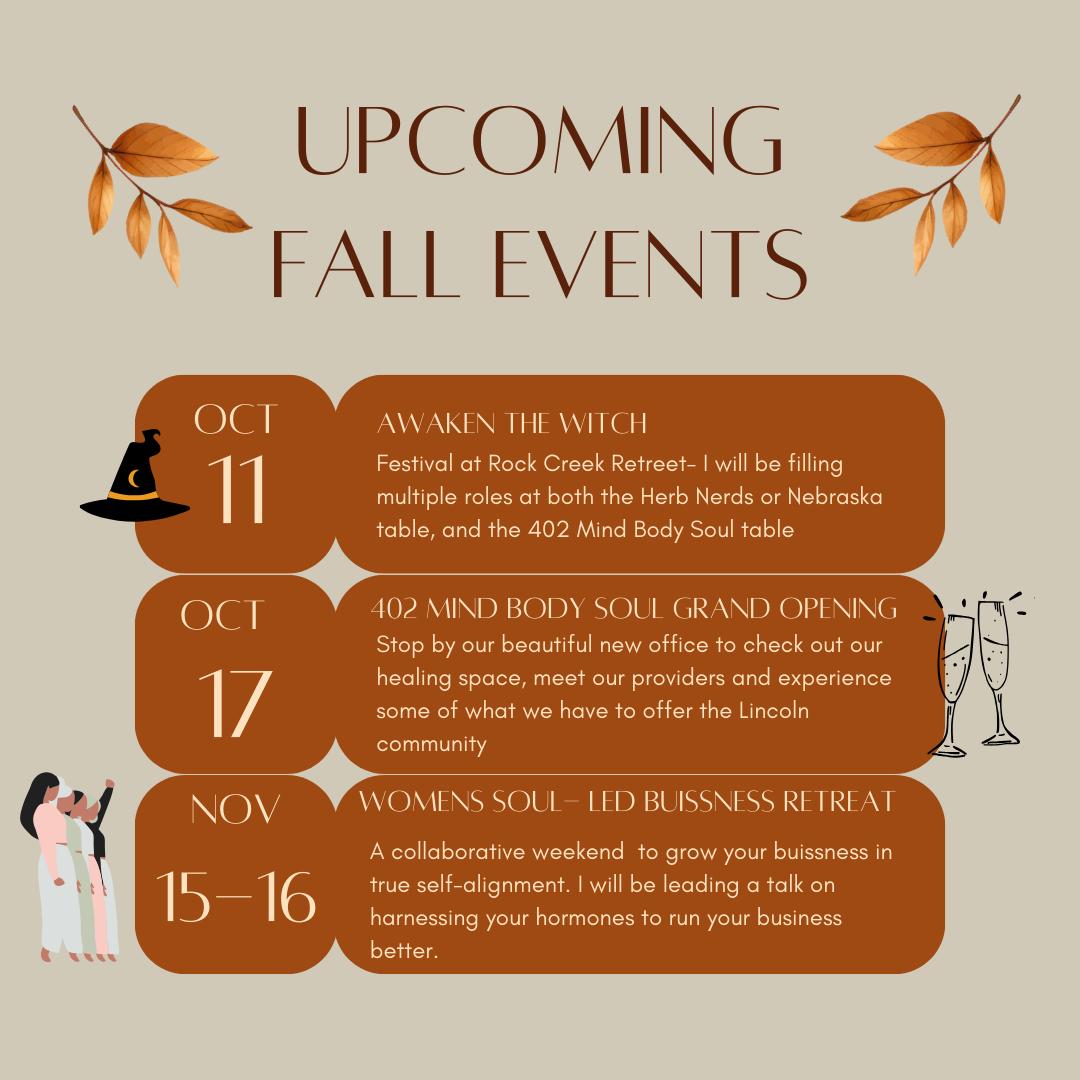 Upcoming Fall events