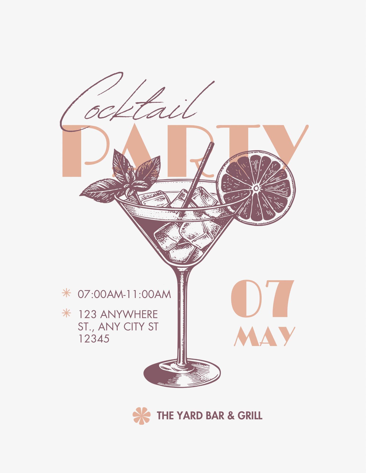 Pastel Peach and Green Cocktail Party Flyer.png