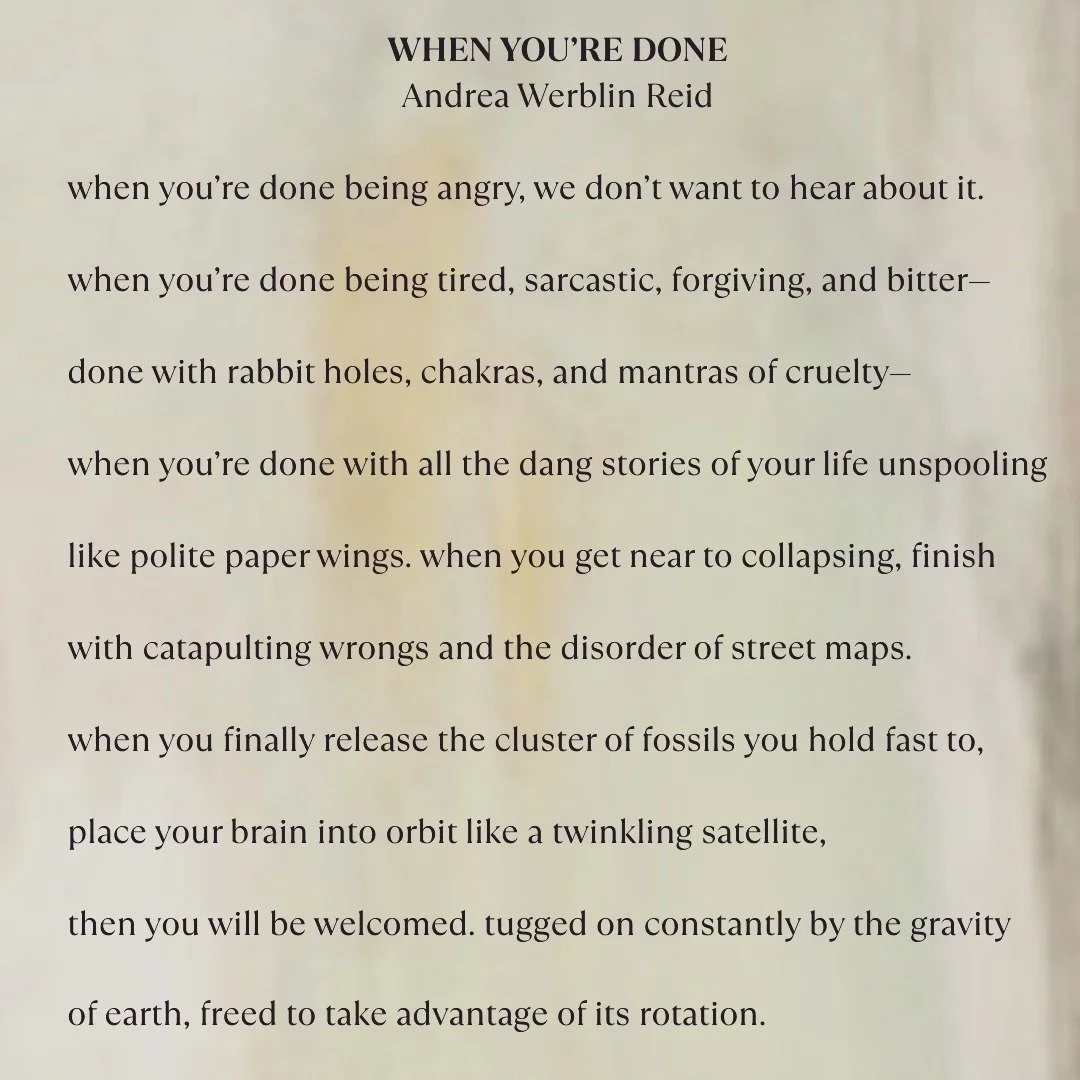 This #poem was written when award-winning #poet, #andreawerblinreid was in the late stages of #ovariancancer. It is one of the many explorations of #cancer, #chemotherapy, #clinicaltrials and #endoflife in her third and most powerful collection yet,