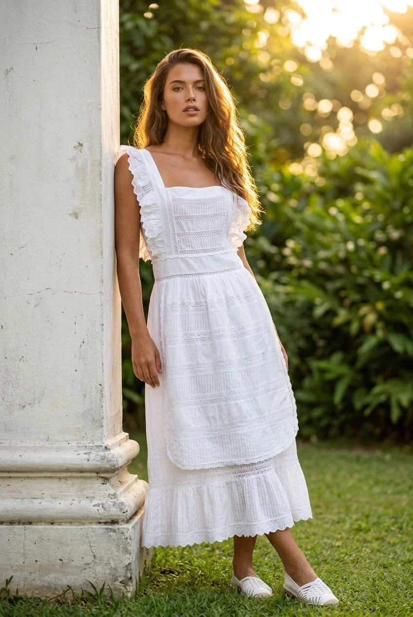 White French Countryside APRON