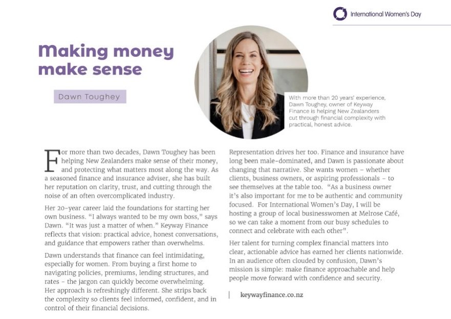 Honoured to be featured in the latest issue of @nelson__mag for International Women&rsquo;s Day, alongside so many inspiring women across the region doing great things.

In my work as a mortgage advisor, I&rsquo;m passionate about removing the sense 